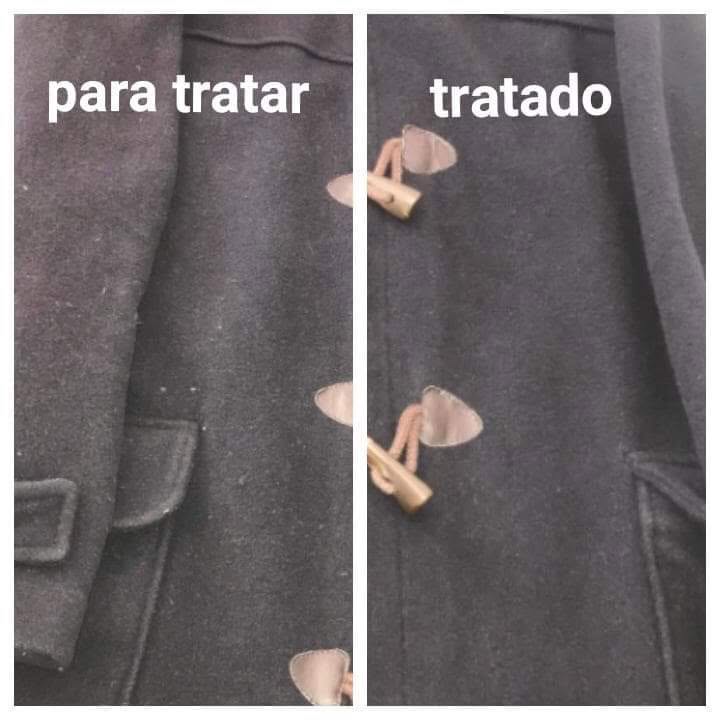 Antes e depois do tratamento profissional